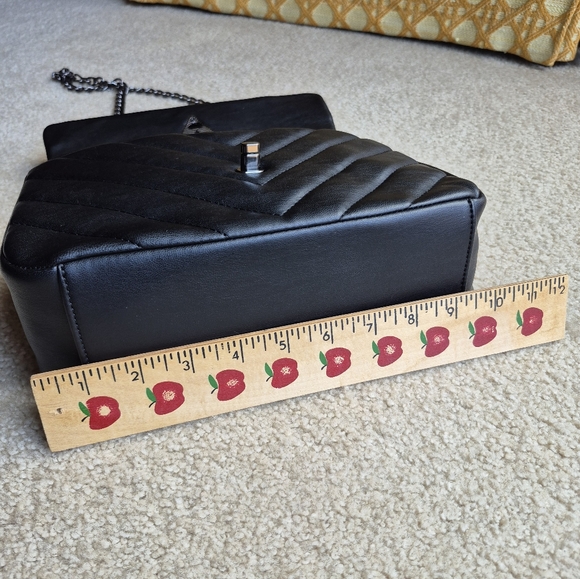 NWT Valentino Orlandi Black Quilted Crossbody Bag Retail $279 - Picture 6 of 12